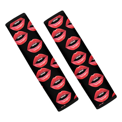Women's Lips Pattern Print Car Seat Belt Covers