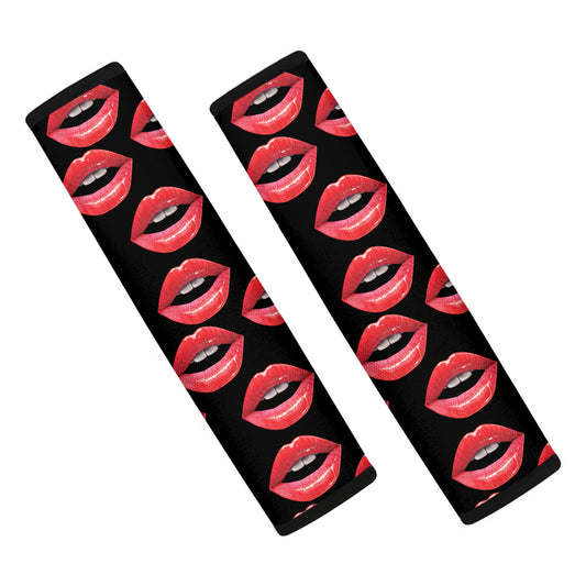 Women's Lips Pattern Print Car Seat Belt Covers