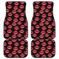 Women's Lips Pattern Print Front and Back Car Floor Mats
