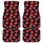 Women's Lips Pattern Print Front and Back Car Floor Mats