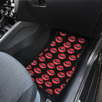 Women's Lips Pattern Print Front and Back Car Floor Mats
