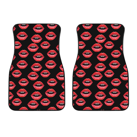 Women's Lips Pattern Print Front Car Floor Mats