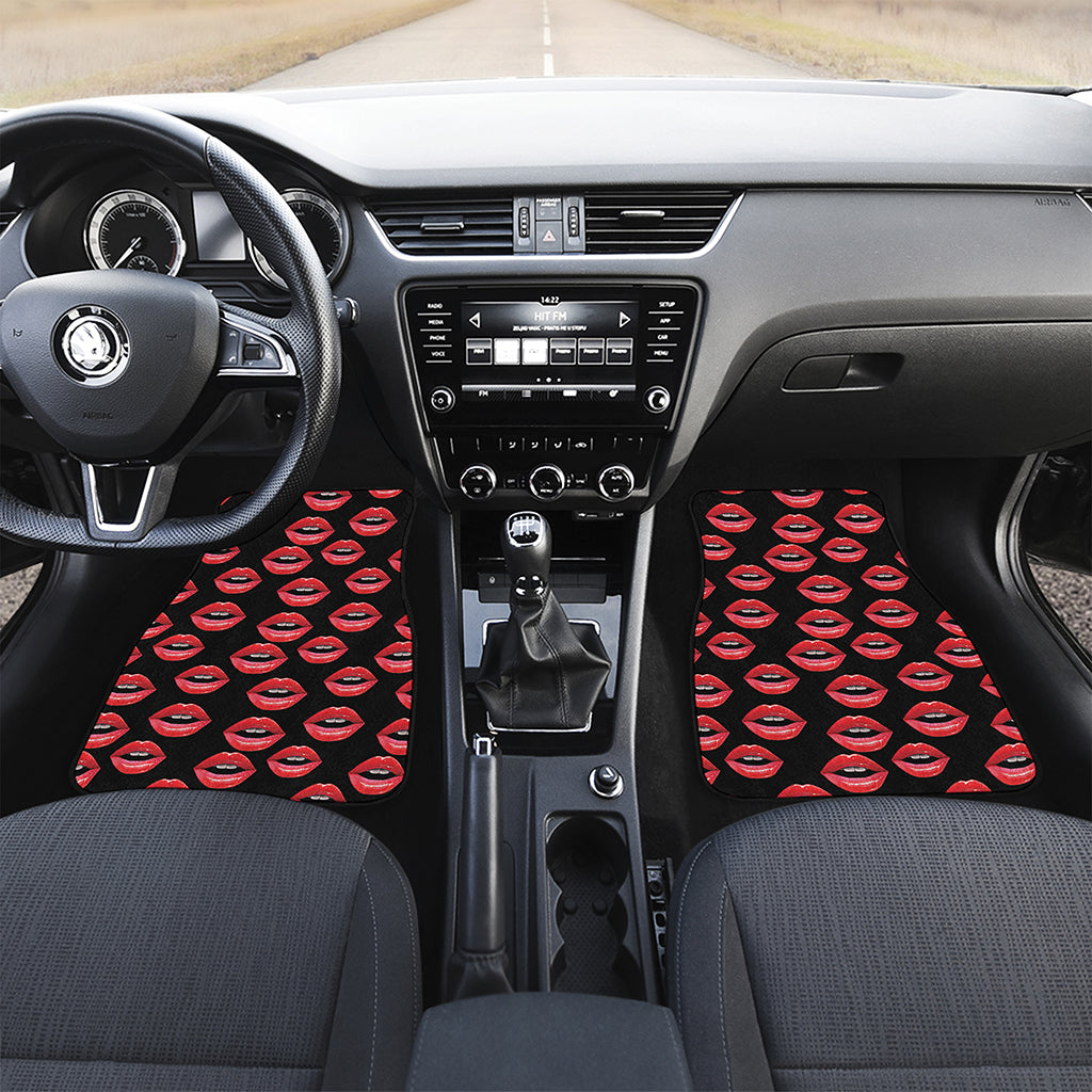 Women's Lips Pattern Print Front Car Floor Mats