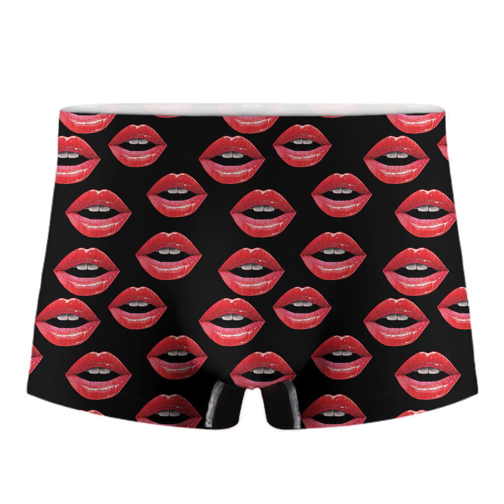 Women's Lips Pattern Print Men's Boxer Briefs
