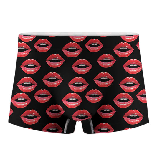 Women's Lips Pattern Print Men's Boxer Briefs
