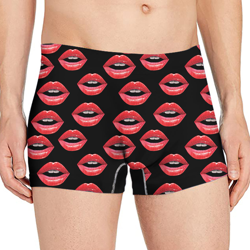 Women's Lips Pattern Print Men's Boxer Briefs