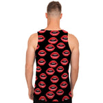 Women's Lips Pattern Print Men's Tank Top
