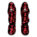Women's Lips Pattern Print Muay Thai Shin Guards