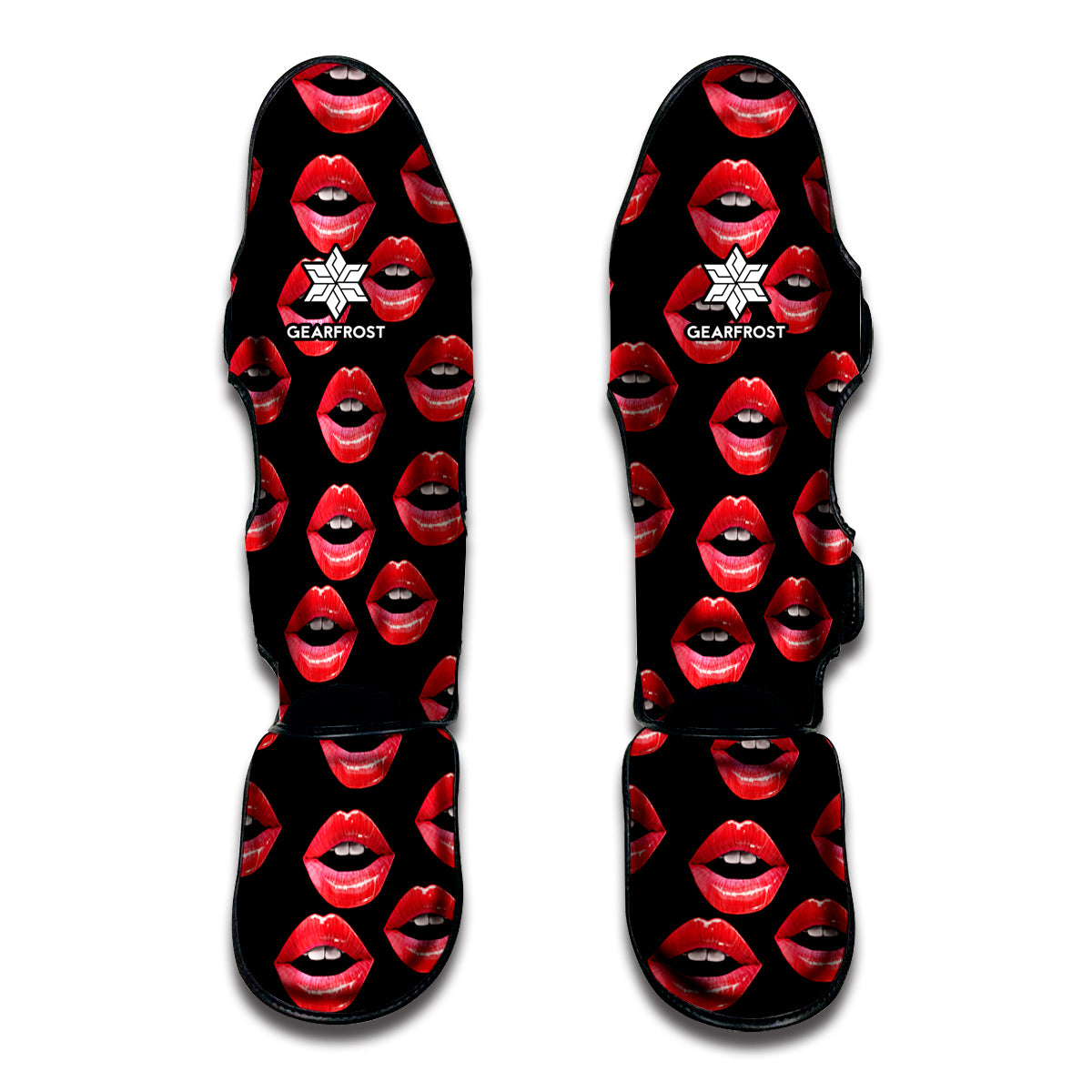 Women's Lips Pattern Print Muay Thai Shin Guard