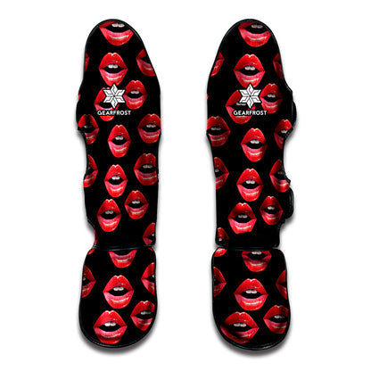 Women's Lips Pattern Print Muay Thai Shin Guard