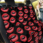Women's Lips Pattern Print Pet Car Back Seat Cover