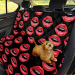Women's Lips Pattern Print Pet Car Back Seat Cover