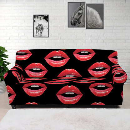 Women's Lips Pattern Print Sofa Cover