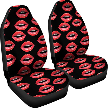 Women's Lips Pattern Print Universal Fit Car Seat Covers