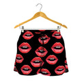 Women's Lips Pattern Print Women's Shorts