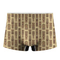 Wooden Tiki Pattern Print Men's Boxer Briefs
