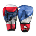 Wrinkled Puerto Rican Flag Print Boxing Gloves