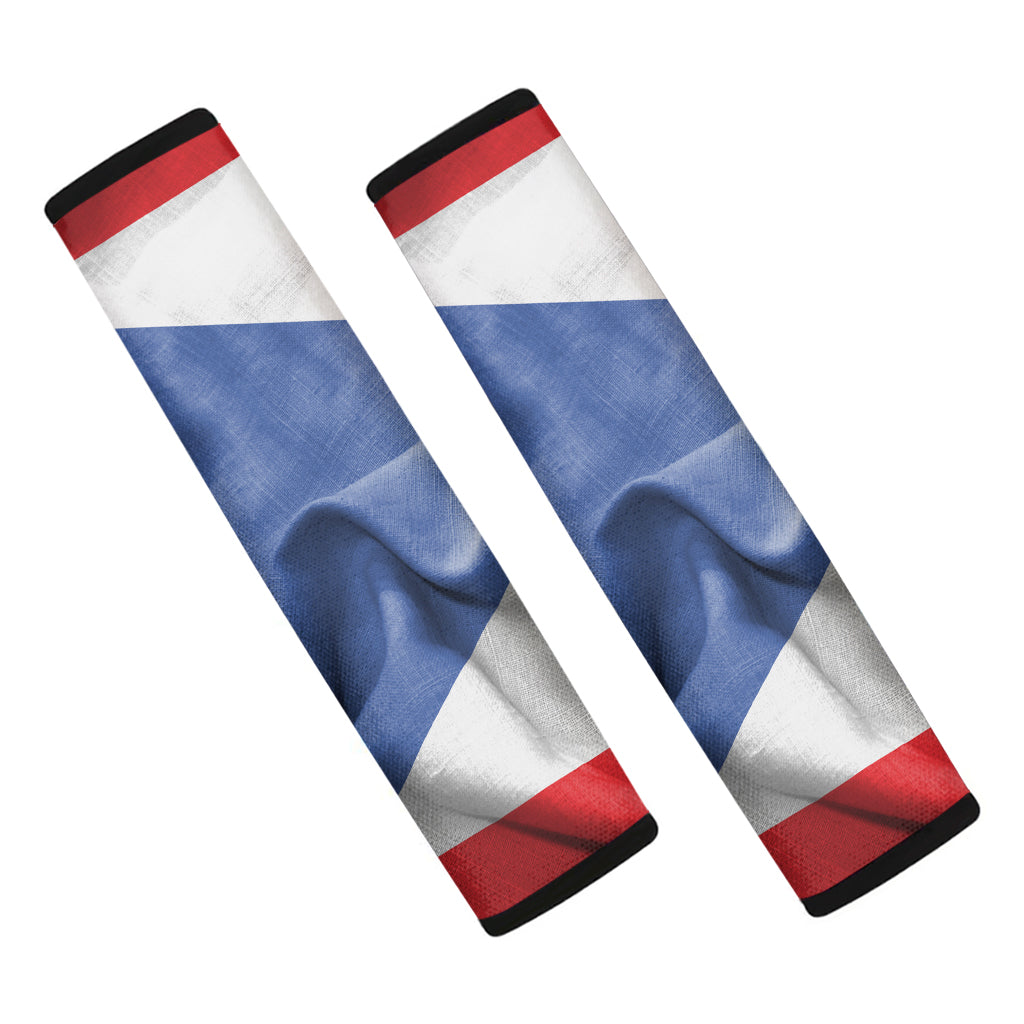 Wrinkled Puerto Rican Flag Print Car Seat Belt Covers