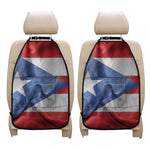 Wrinkled Puerto Rican Flag Print Car Seat Organizers