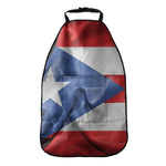 Wrinkled Puerto Rican Flag Print Car Seat Organizers
