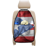 Wrinkled Puerto Rican Flag Print Car Seat Organizers