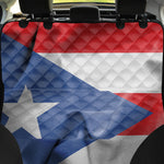 Wrinkled Puerto Rican Flag Print Pet Car Back Seat Cover