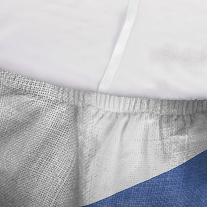 Wrinkled Puerto Rican Flag Print Sofa Cover