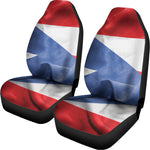 Wrinkled Puerto Rican Flag Print Universal Fit Car Seat Covers