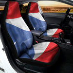 Wrinkled Puerto Rican Flag Print Universal Fit Car Seat Covers
