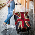 Wrinkled Union Jack British Flag Print Luggage Cover GearFrost