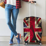 Wrinkled Union Jack British Flag Print Luggage Cover GearFrost