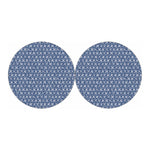 X Cross Denim Jeans Pattern Print Car Coasters