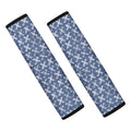 X Cross Denim Jeans Pattern Print Car Seat Belt Covers