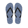 X Cross Denim Jeans Pattern Print Flip Flops