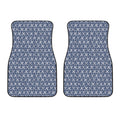 X Cross Denim Jeans Pattern Print Front Car Floor Mats