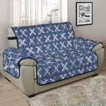 X Cross Denim Jeans Pattern Print Half Sofa Protector