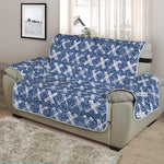 X Cross Denim Jeans Pattern Print Half Sofa Protector