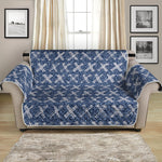 X Cross Denim Jeans Pattern Print Loveseat Protector