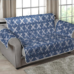 X Cross Denim Jeans Pattern Print Loveseat Protector