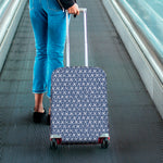 X Cross Denim Jeans Pattern Print Luggage Cover