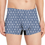 X Cross Denim Jeans Pattern Print Men's Boxer Briefs