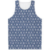 X Cross Denim Jeans Pattern Print Men's Tank Top