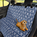 X Cross Denim Jeans Pattern Print Pet Car Back Seat Cover