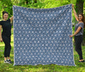 X Cross Denim Jeans Pattern Print Quilt