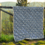 X Cross Denim Jeans Pattern Print Quilt