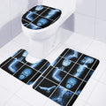 X-Ray Film Radiology Print 3 Piece Bath Mat Set