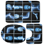 X-Ray Film Radiology Print 3 Piece Bath Mat Set