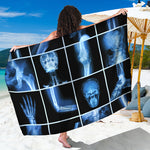 X-Ray Film Radiology Print Beach Sarong Wrap