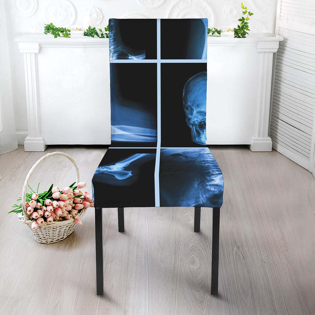 X-Ray Film Radiology Print Dining Chair Slipcover