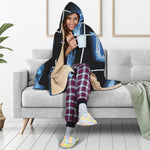 X-Ray Film Radiology Print Hooded Blanket